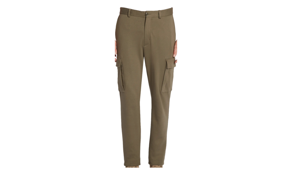 Pantalone Cotton Blend Jersey Cargo Pants "Sportivo Brown" MON01