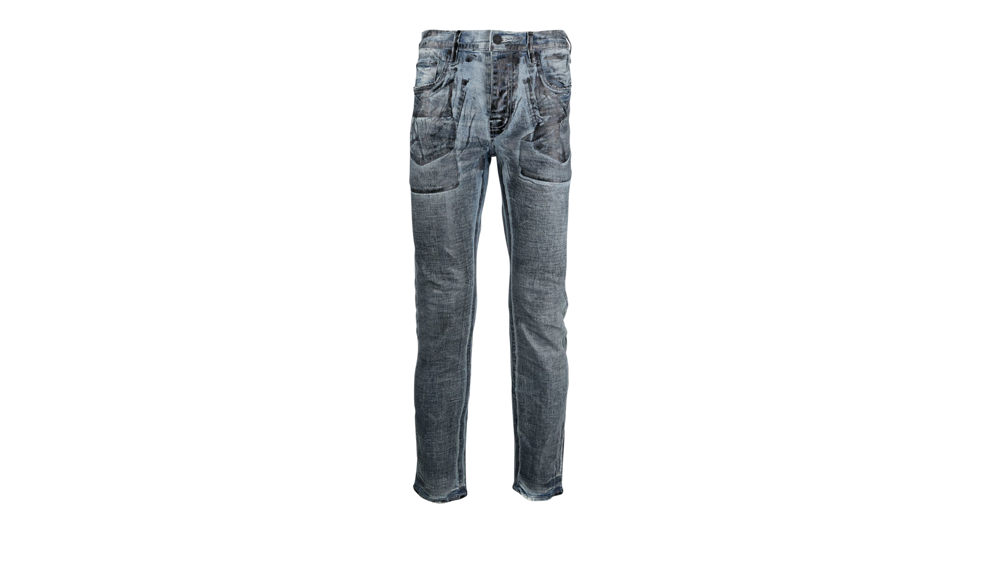 X-Ray With Black Foil Jeans "Indigo" P001 IXRB123