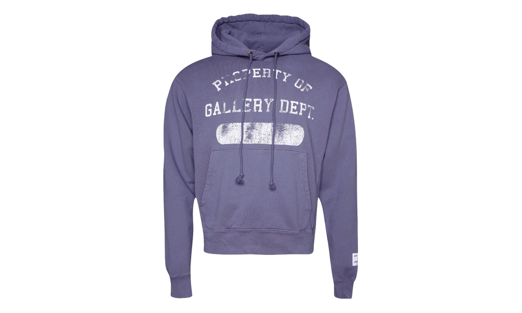 Property Print Cotton Hoodie "Purple" GD079