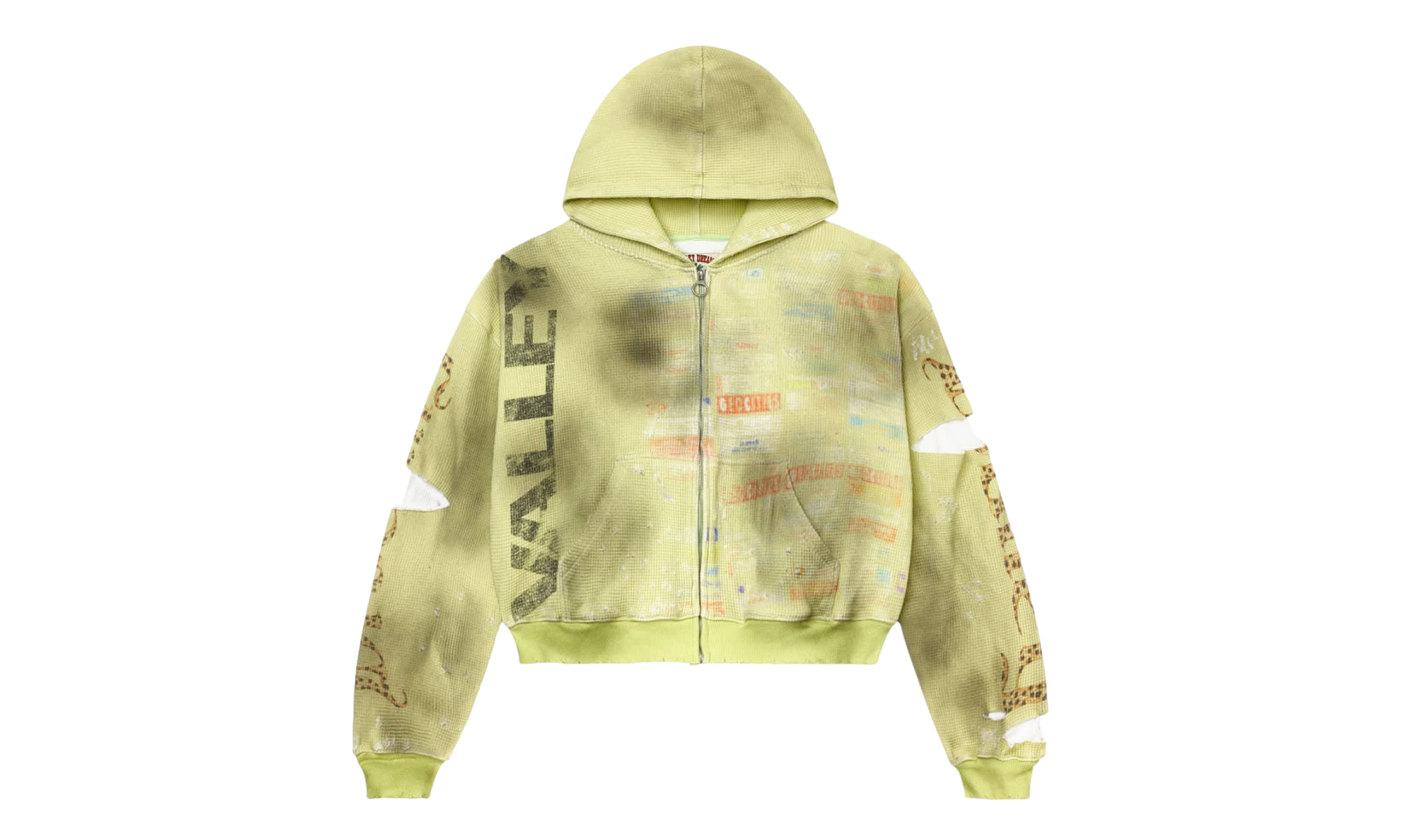 Glitch Zip Up Jacket "Hack Green" VAL56