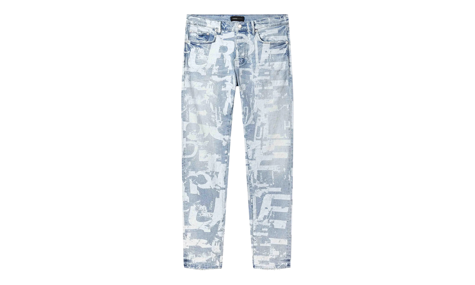 Skinny Grunge Print Jean "Light Indigo" P001 SGGT325