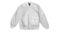 COTTON POLY OVERSIZED BOMBER "White" P631 WWOB423