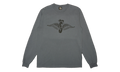 Skull Wings Pigment Dyed Long-Sleeve "Navy" STUS368
