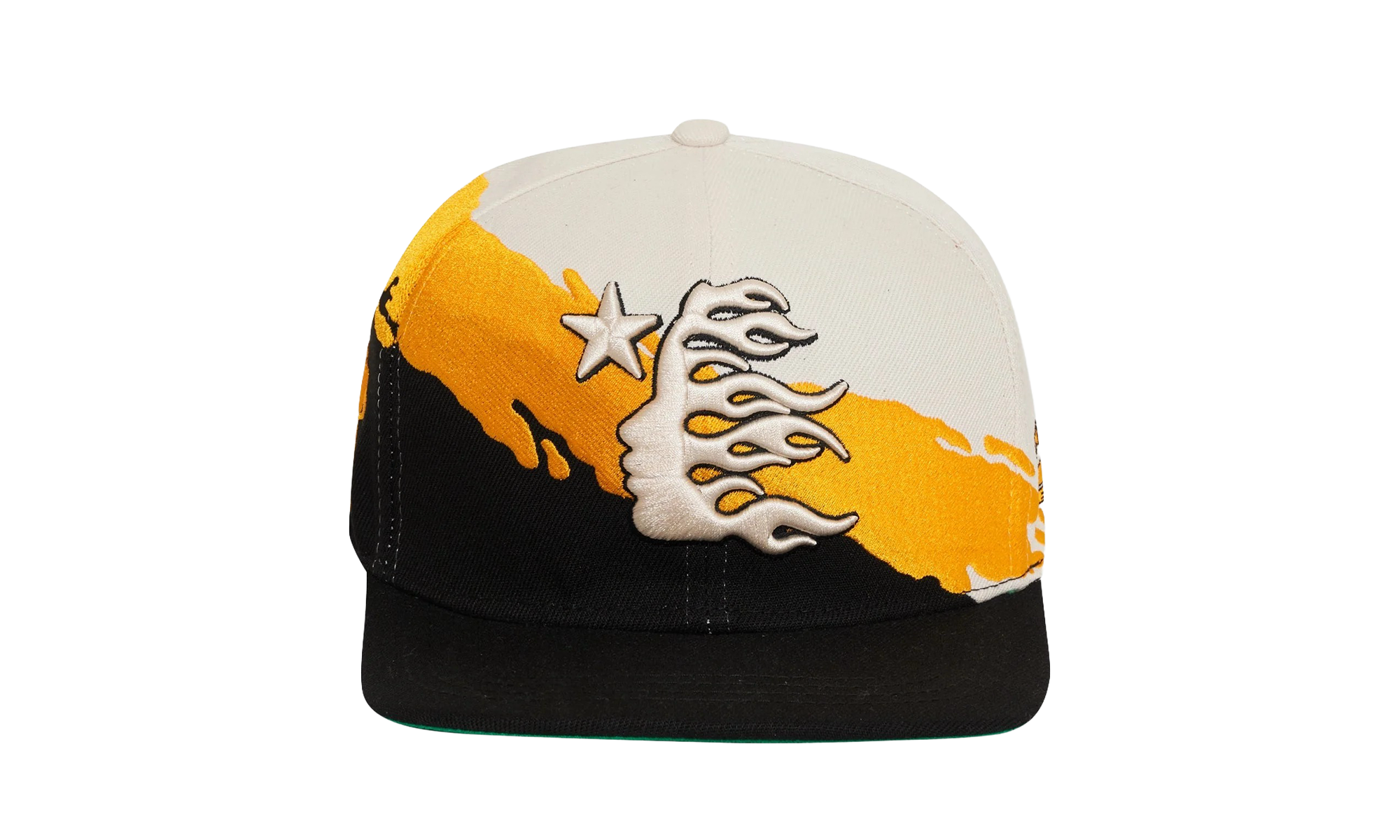 Paintbrush Snapback Hat "Orange / Black" HSR152