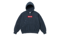MM6 Maison Margiela Box Logo Zip Up Sweatshirt "SS26 - Navy" SU27170