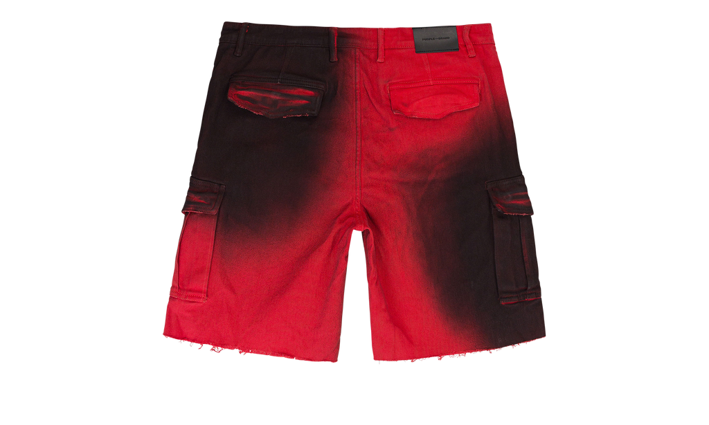 TWILL CARGO SHORT "Black" P516 TCBB223