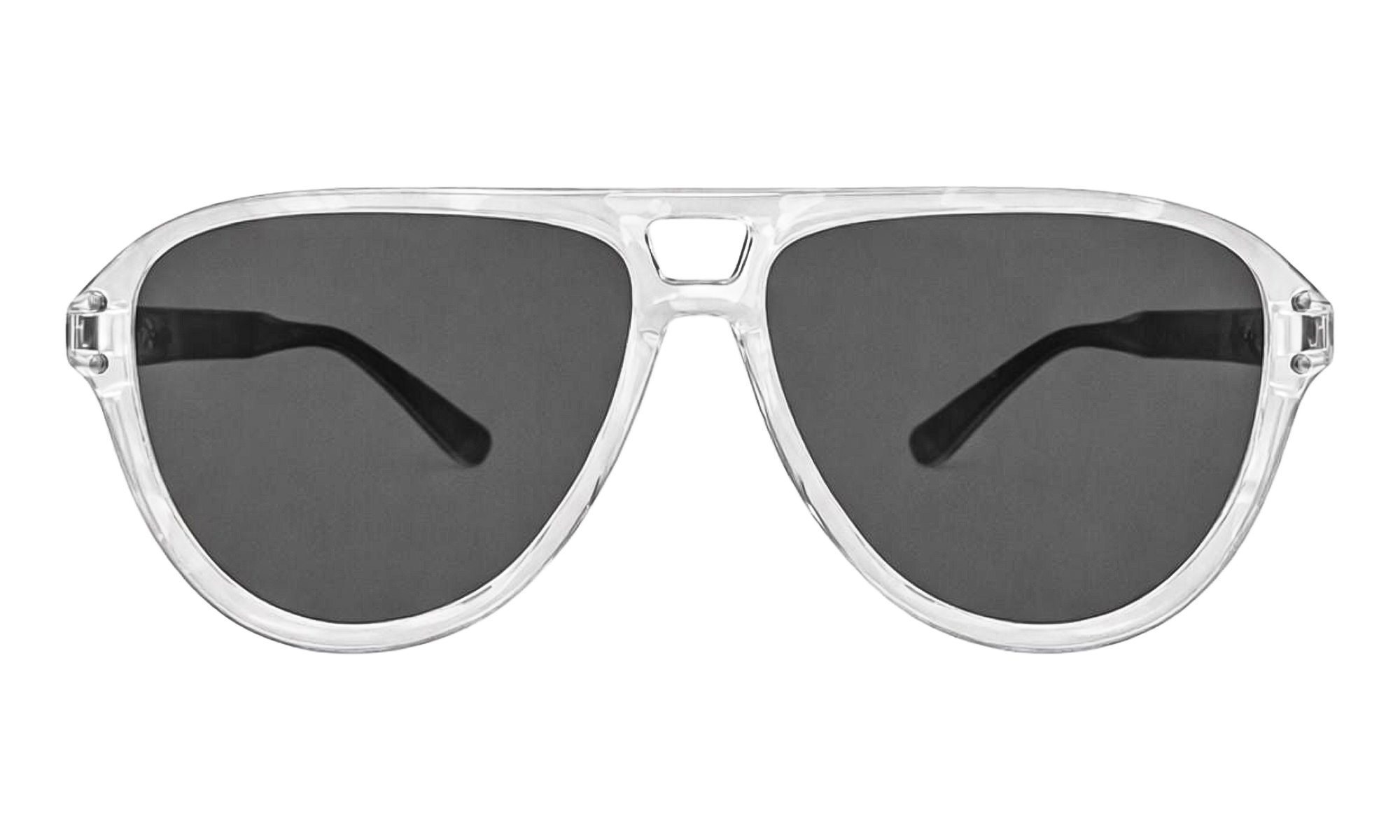 Aviator Logo Sunglasses "White / Black / Silver" XA41764AC WBS