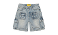 Octagon Cargo Denim Shorts "Blue" YMWUDTNL