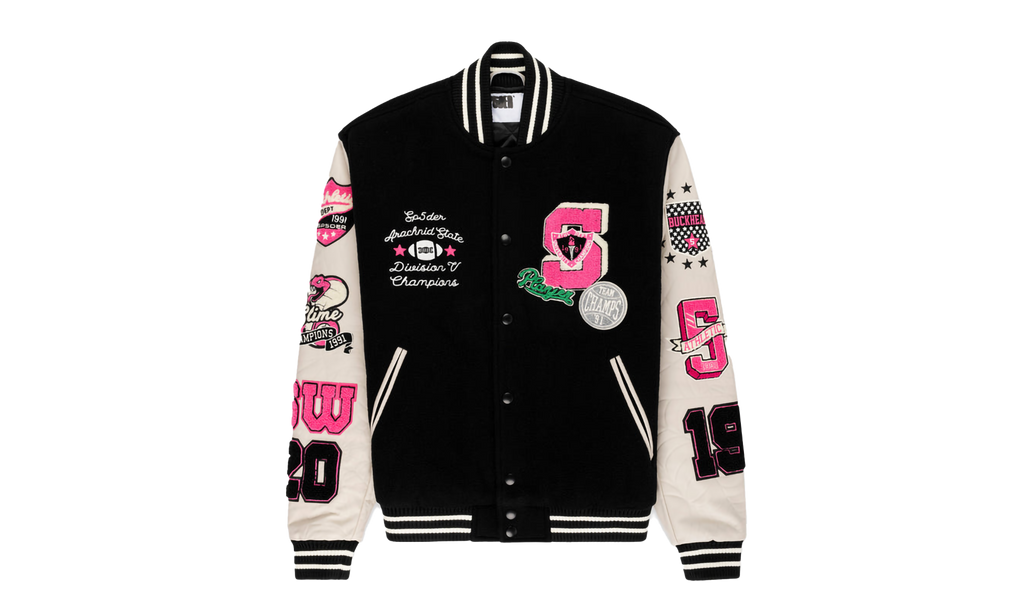 DIVISION 5 VARSITY JACKET "Black / Pink" SP5der27