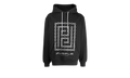 FRENCH TERRY PULLOVER HOODY - MEANDER CHAIN BLACK "Black" P410 FBSC322