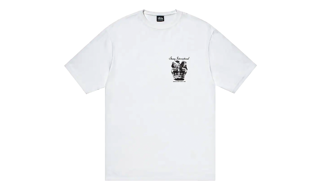 DOG CROWN TEE "White" STUS185