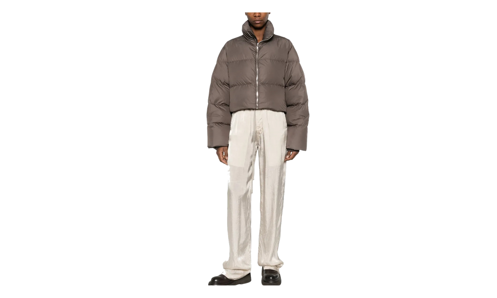 Rick Owens Woven Cropped Cyclopic Jacket WMNS "Dark Dust" MON43