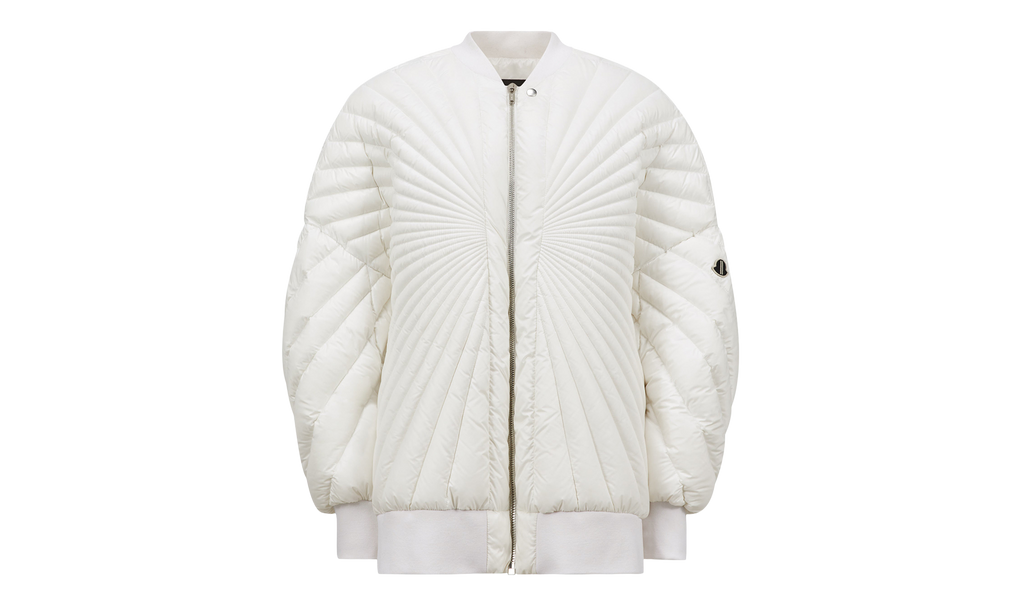 Rick Owens Woven Radiance Peter Jacket "Milk" MON40