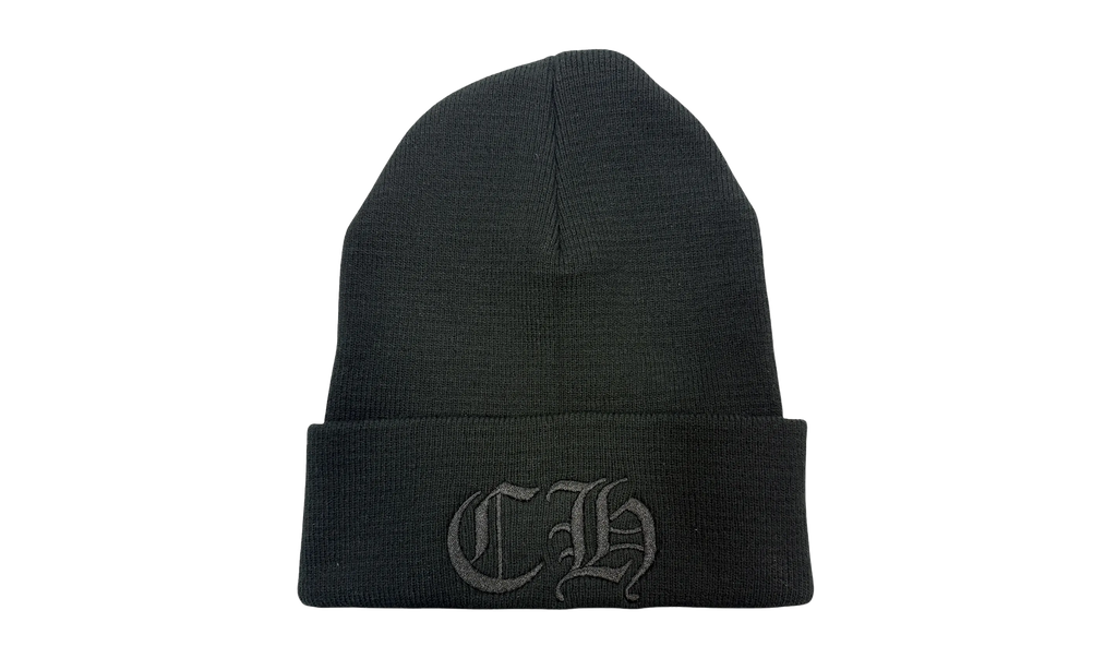 Embroidered CH Logo Beanie "Black/Black" CHRM0476