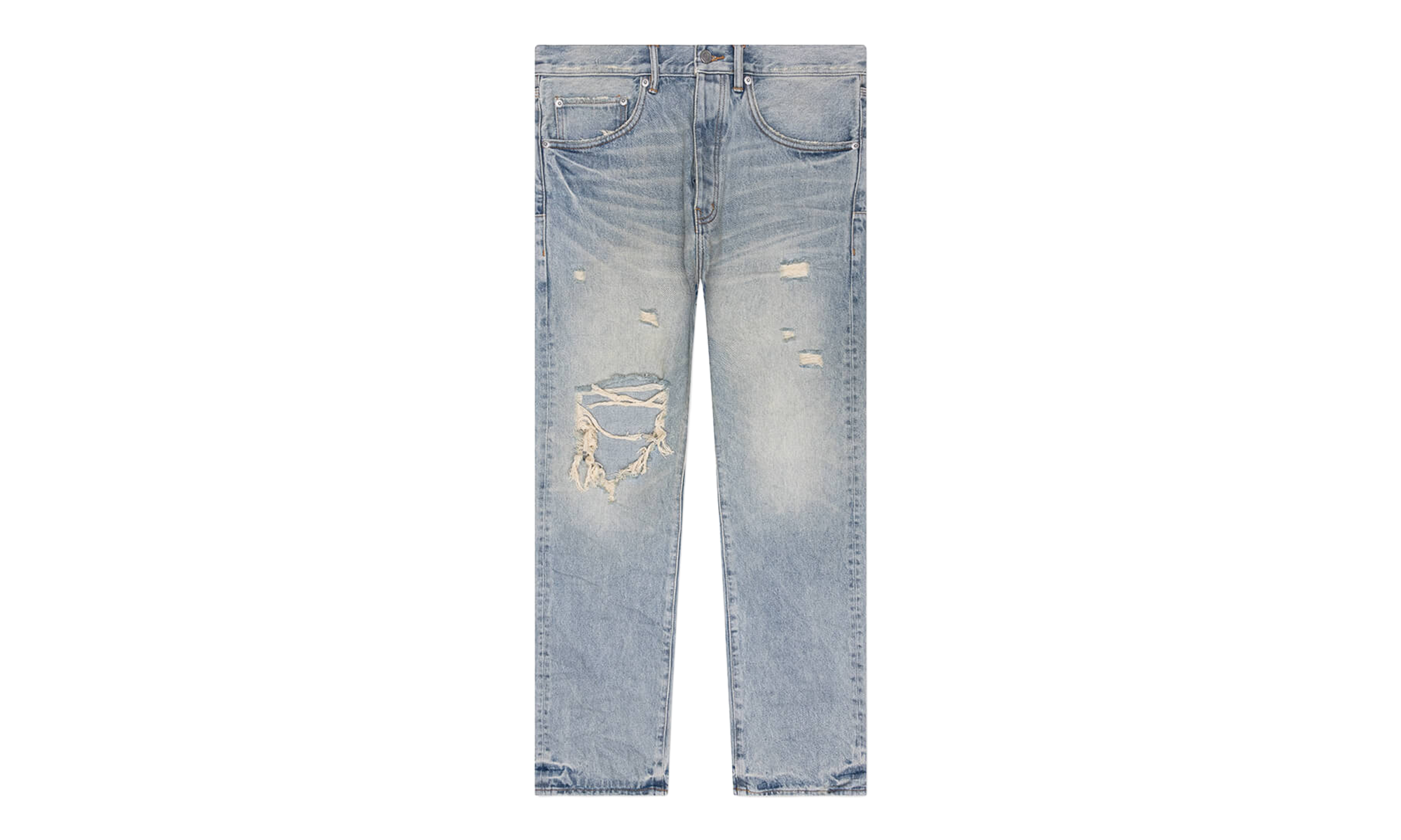 Knee Blowout Dirty Jeans "Light Indigo" P011 KNEB325