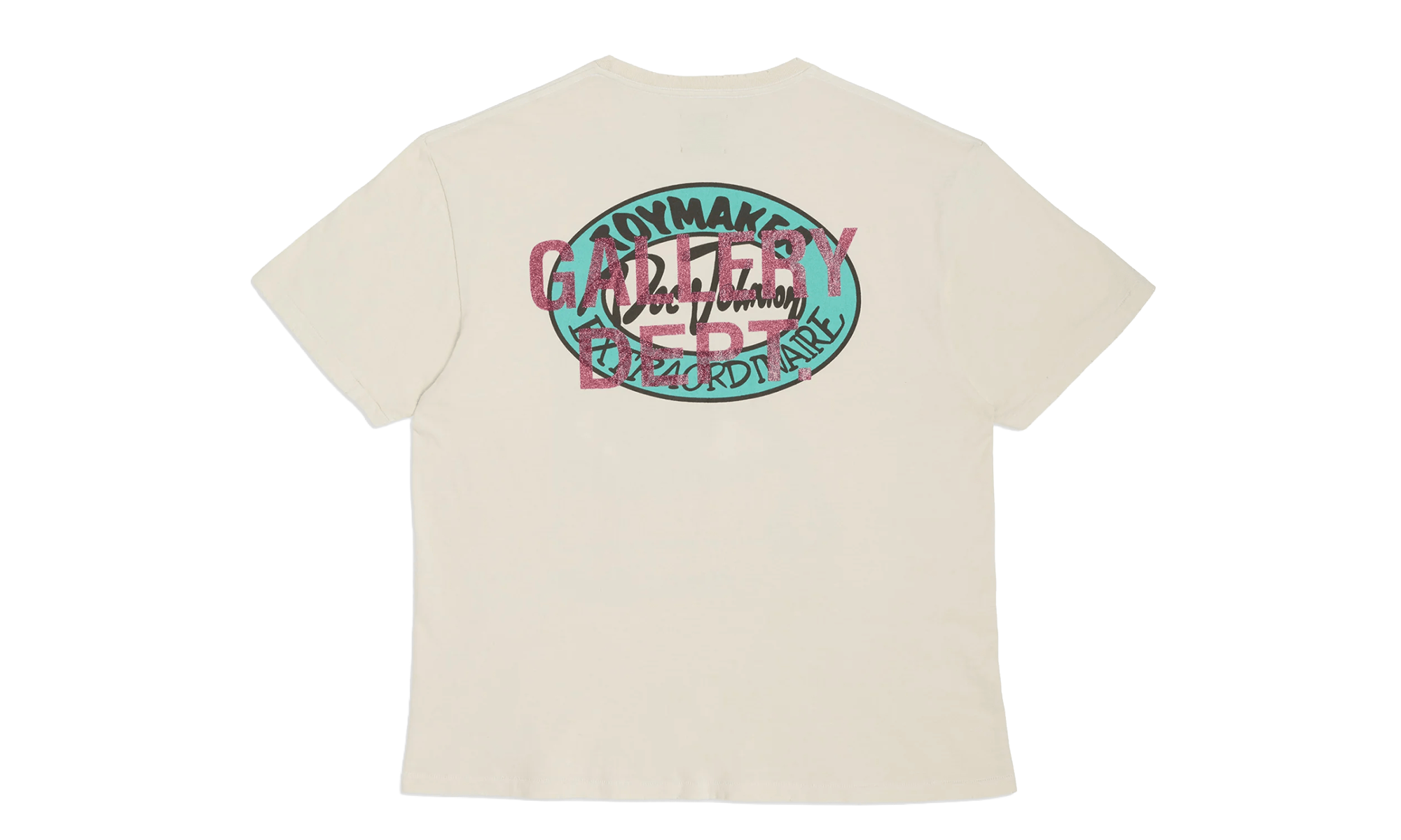 Doc Johnson Batteries Dead Short Sleeve Tee Shirt "Antique White" GDBDSSTSAW