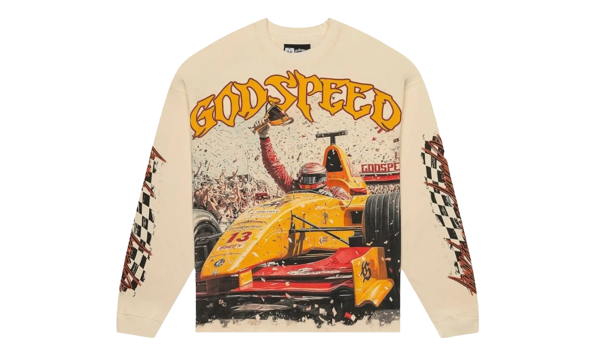 F1 Finishline LS Tee "Bone" GS010