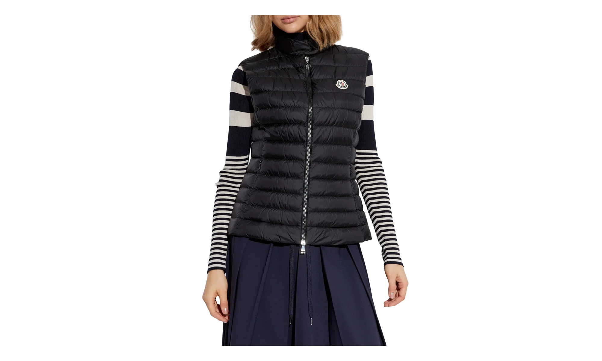 Igens Stand Collar Vest WMNS "Black" MON65