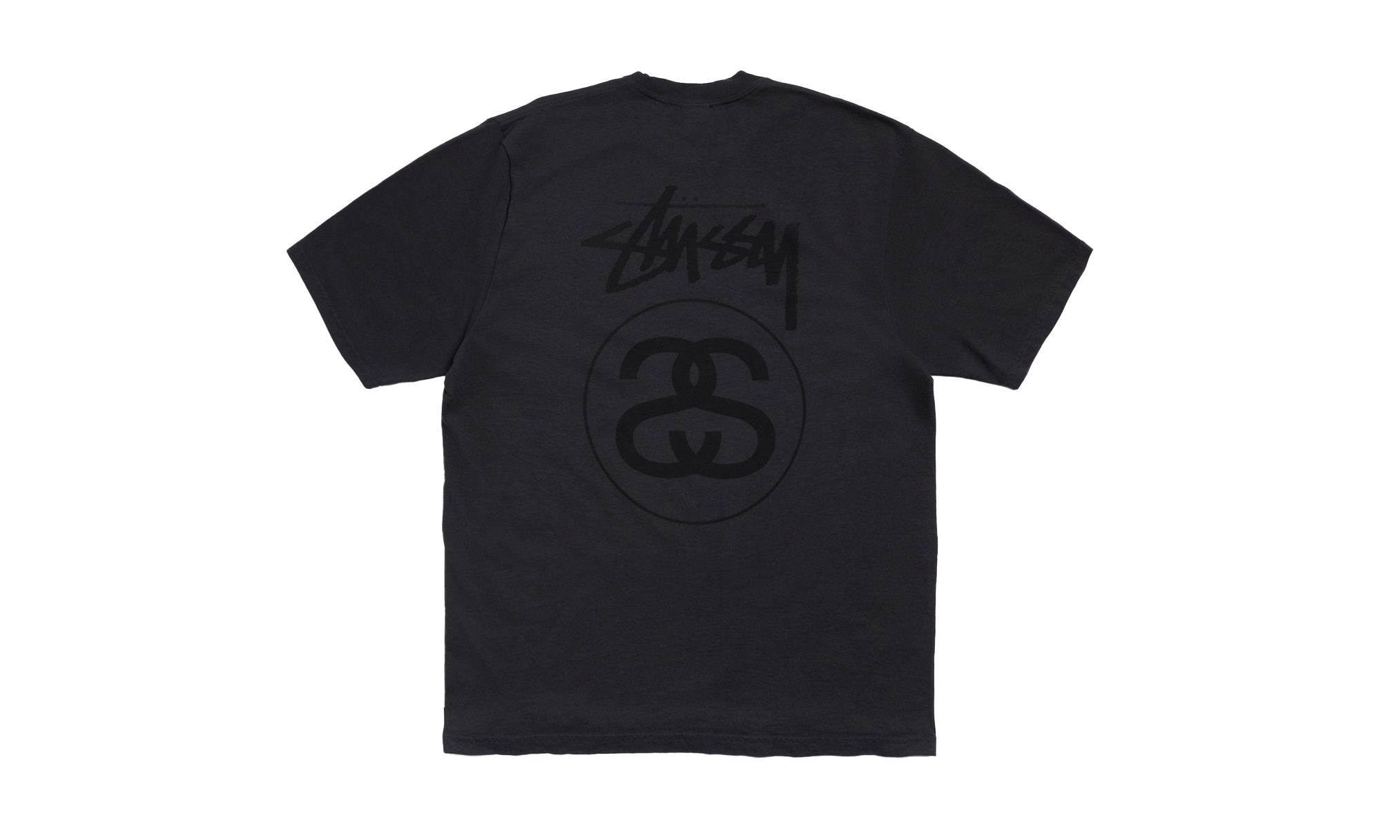 STOCK LINK TEE PIGMENT DYED "Faded Black" STUS284