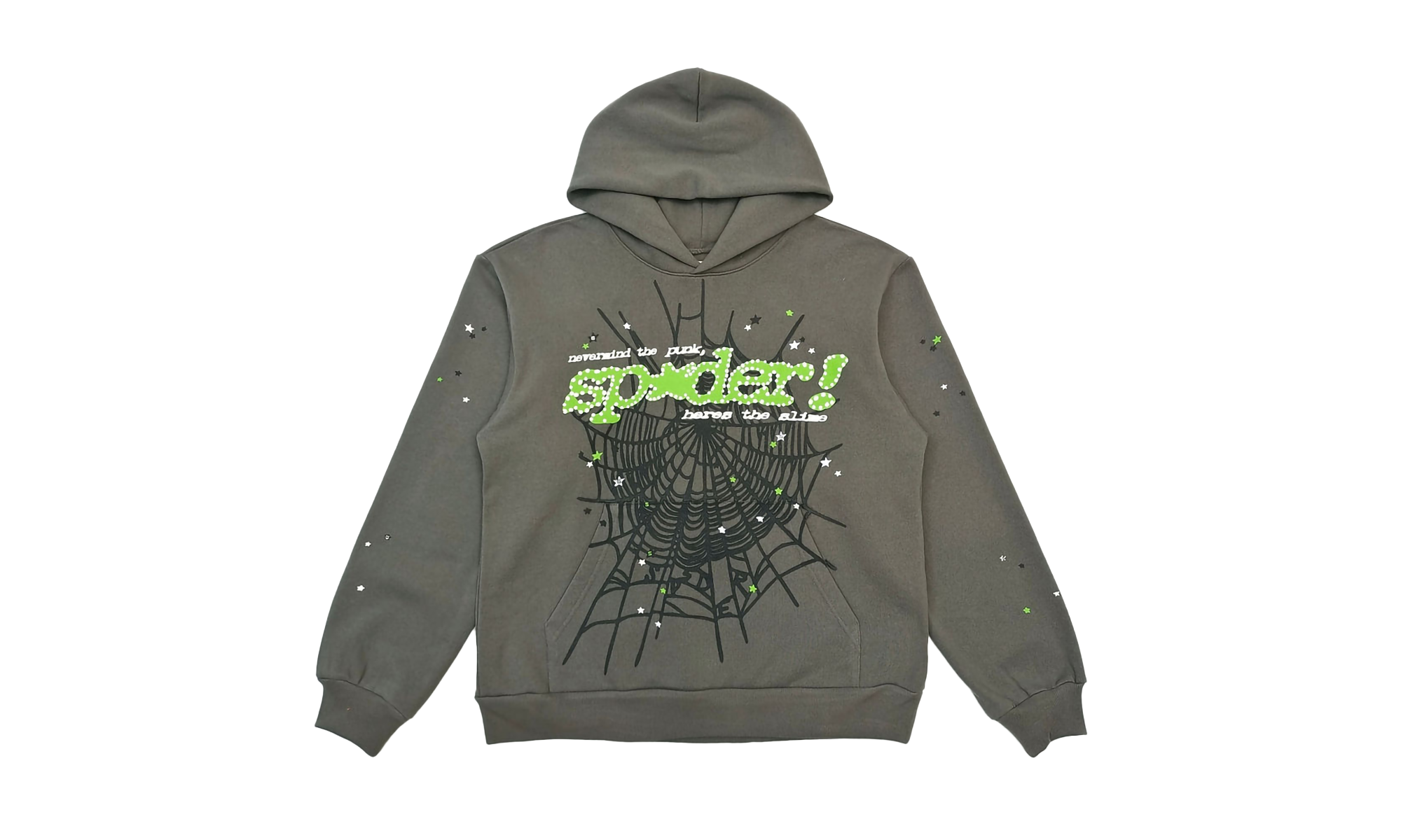 STAR WEB HOODIE & SWEATSHIRT "Grey, Green" SS26FW24GRY