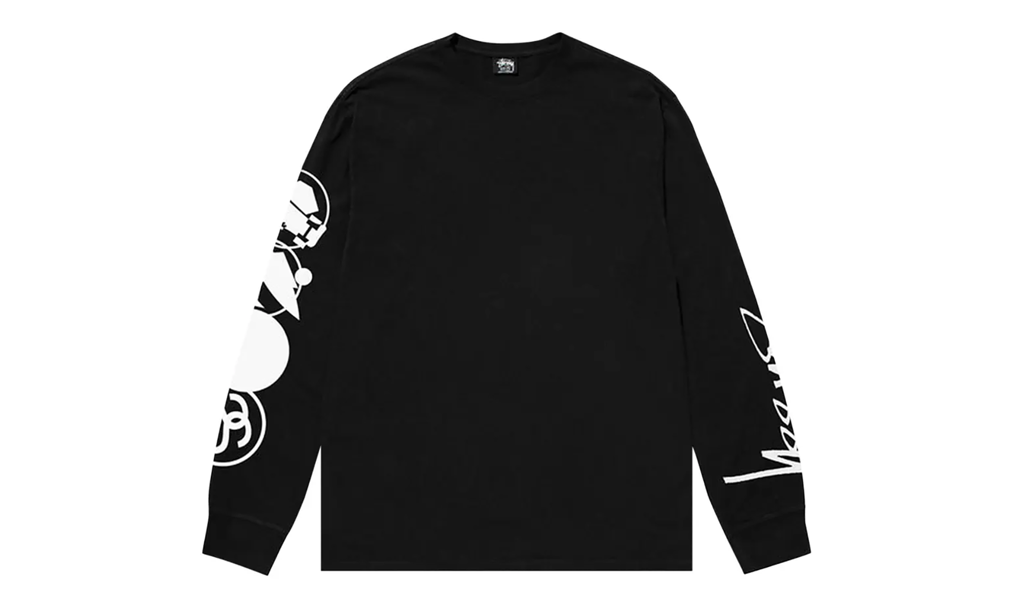 Stacked Pigment Dyed LS Tee "Black" STUS301