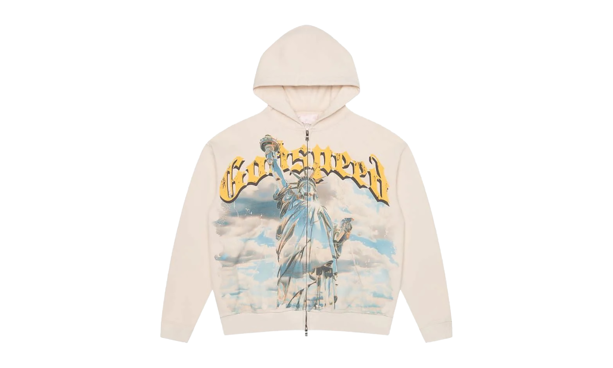Chrome Liberty Zip Hoodie "Bone" I7P00366