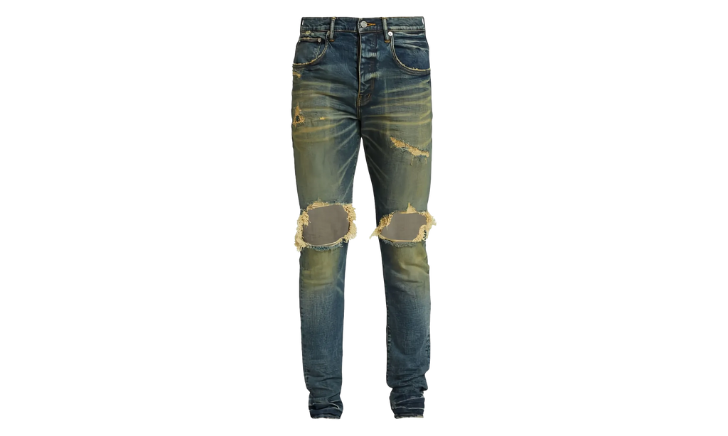 DROPPED FIT JEANS - MID RISE WITH TAPELEG "Indigo" P002 MID 34