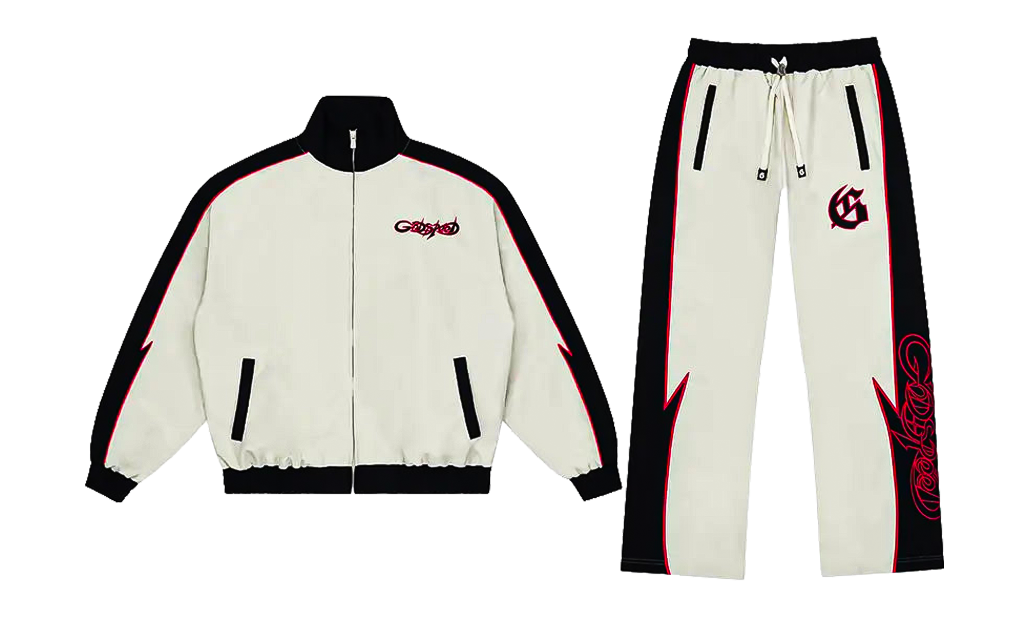 GT Tracksuit "White Red" GS197