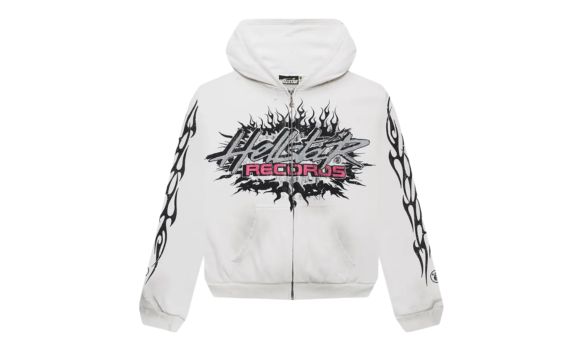 Records Glitter Zip-Up "White" HSR203