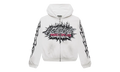 Records Glitter Zip-Up "White" HSR203