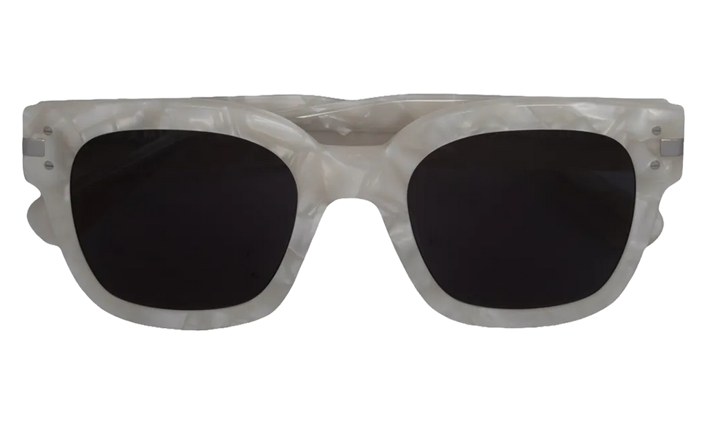 Classic Logo Sunglasses "White / Black / Silver" XA41763AC WBS