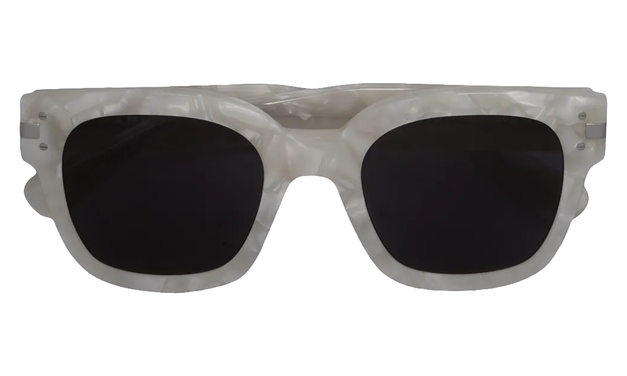 Classic Logo Sunglasses "White / Black / Silver" XA41763AC WBS
