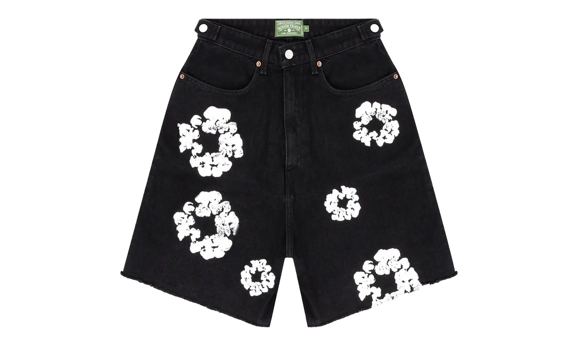 Cotton Wreath Jean Short "Black" DT150