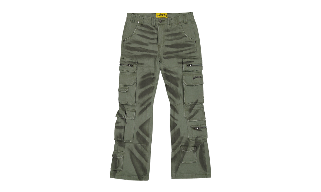 Skidrow Flared Cargo Pants "Sage" ZG0QZD2P