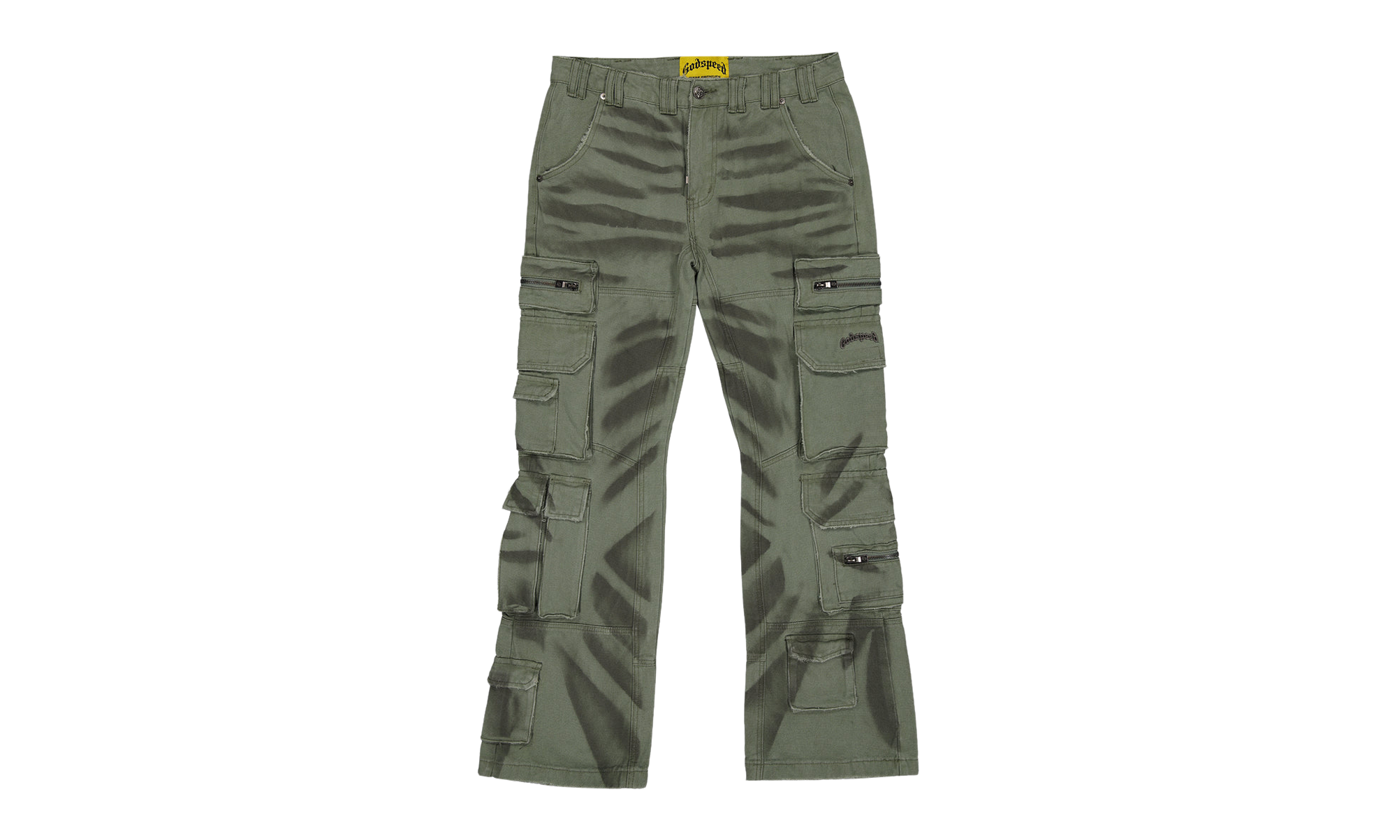 Skidrow Flared Cargo Pants "Sage" ZG0QZD2P