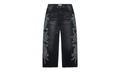 Color Jeweled Wide Denim Jeans "Black" 0JCDA6PP