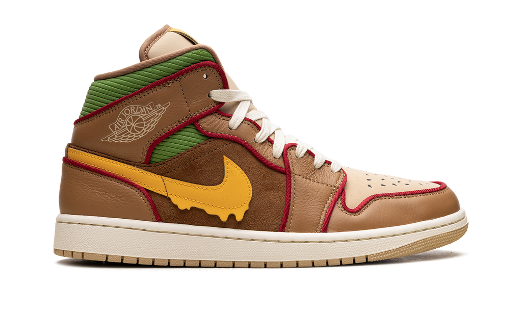 Air Jordan 1 Mid SE "Cheeseburger" HF4830 600