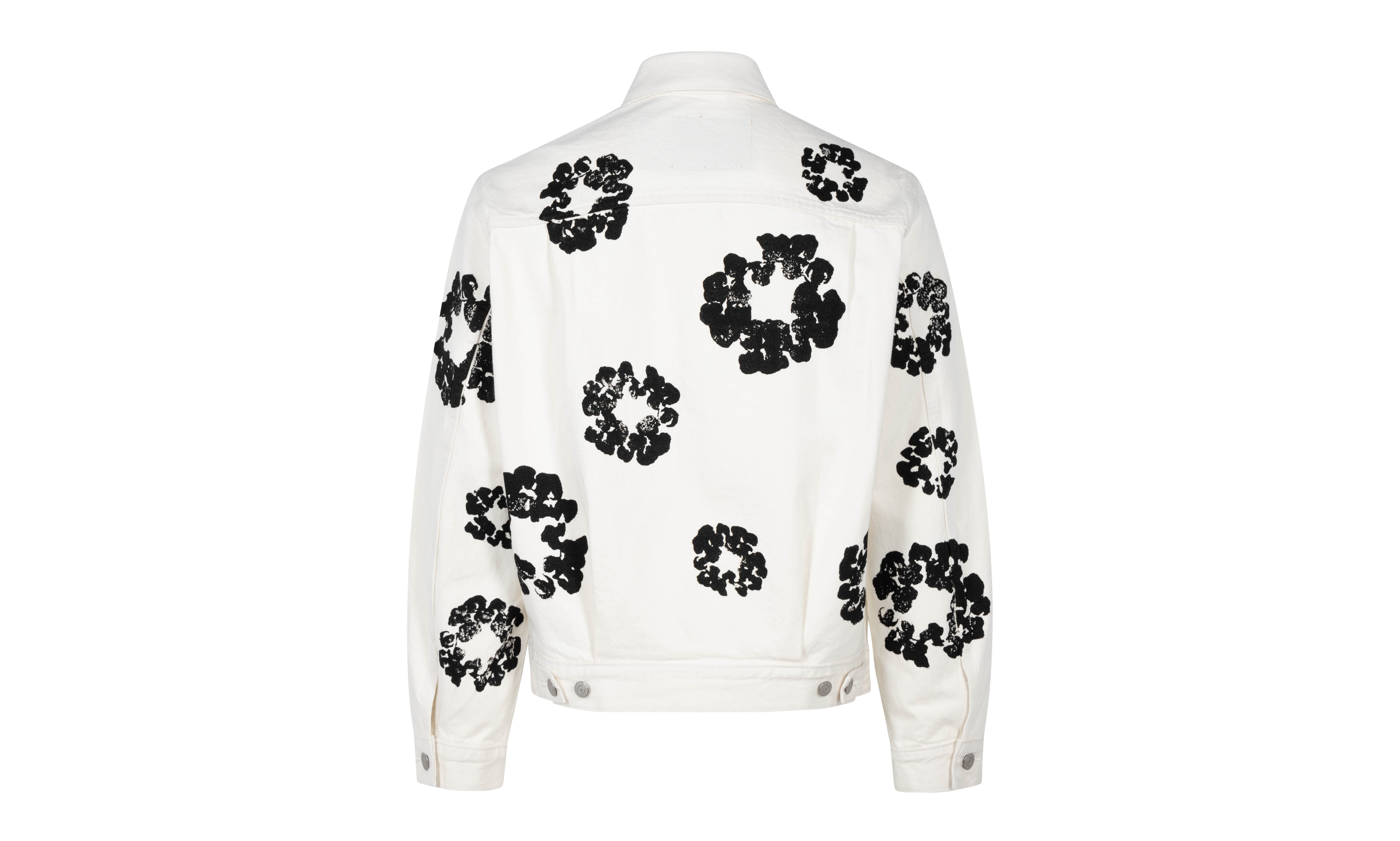 The Cotton Wreath Denim Jacket "White" DT16