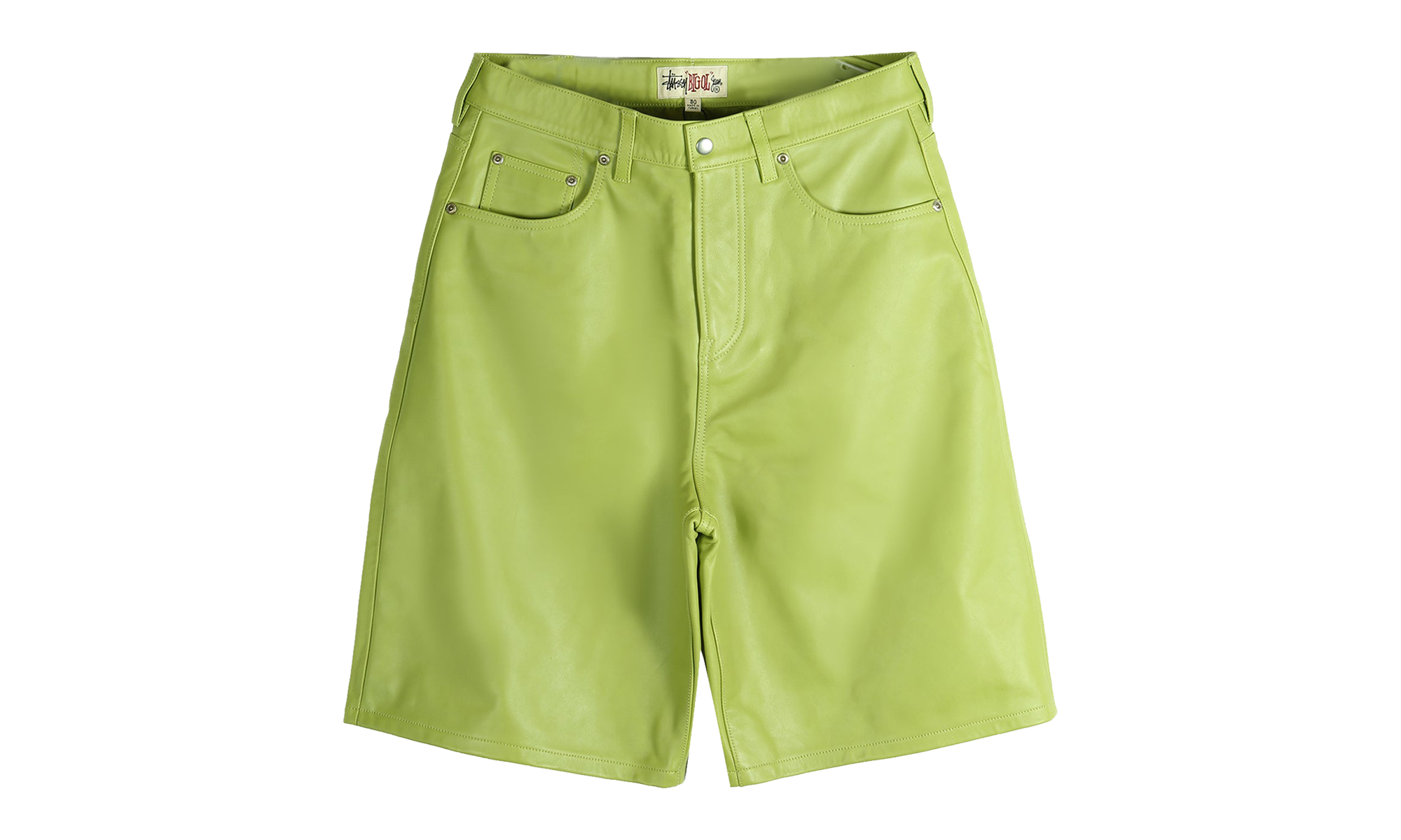 Big Ol Leather Shorts "LIME" 112315 LIME