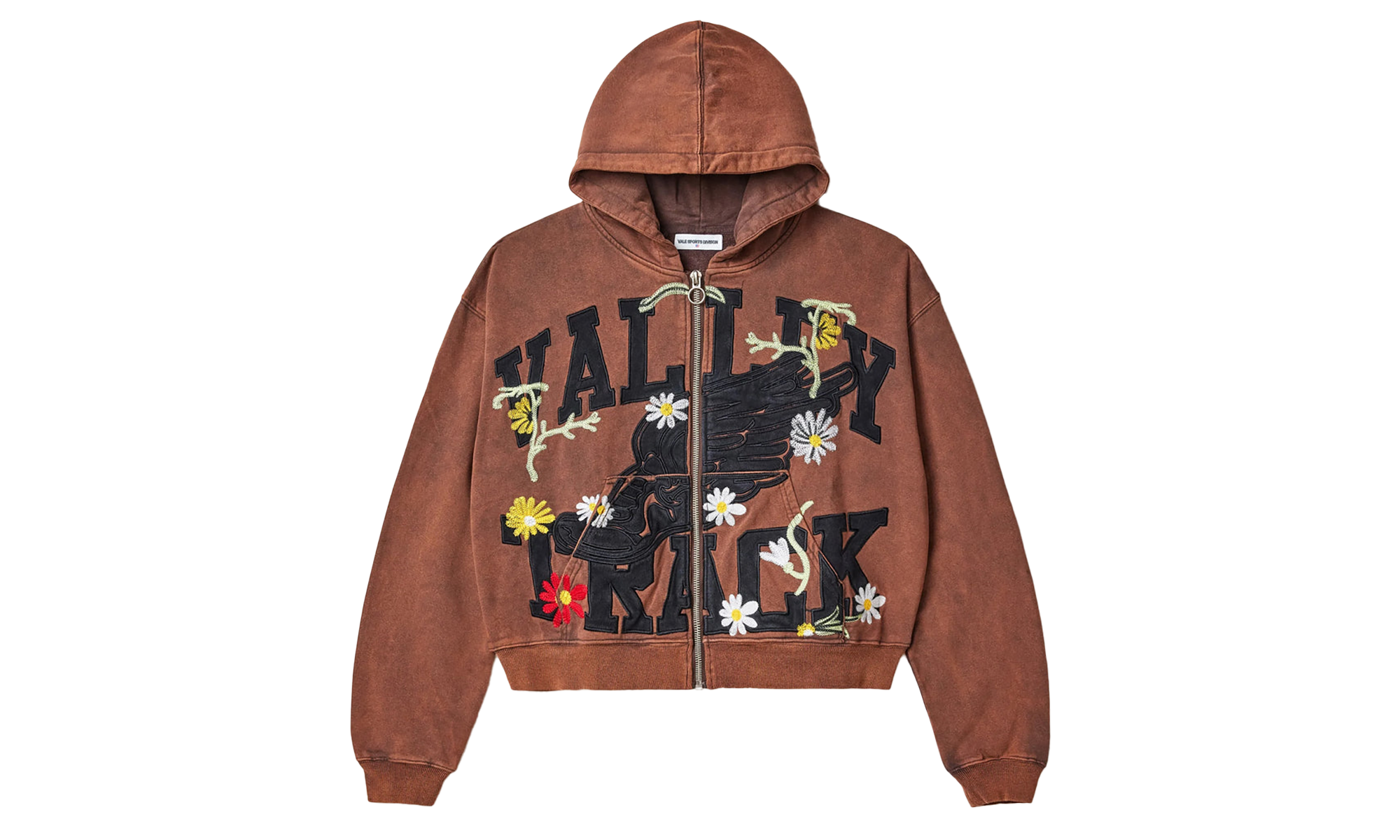 HARMONY GARDEN ZIP UP HOODIE "BROWN" UNGTKD3Z