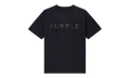 Crystals Textured SS Tee "Black" P104 TBMS226