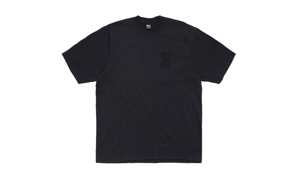 STOCK LINK TEE PIGMENT DYED "Faded Black" STUS284