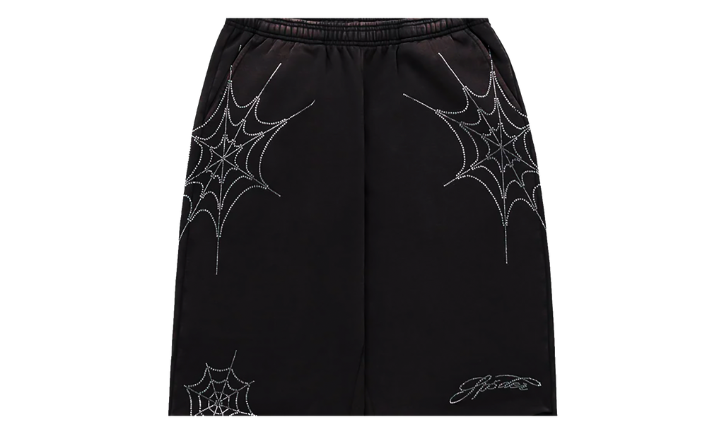 Rhinestone We Zip Sweatpants "Black" SP5der395