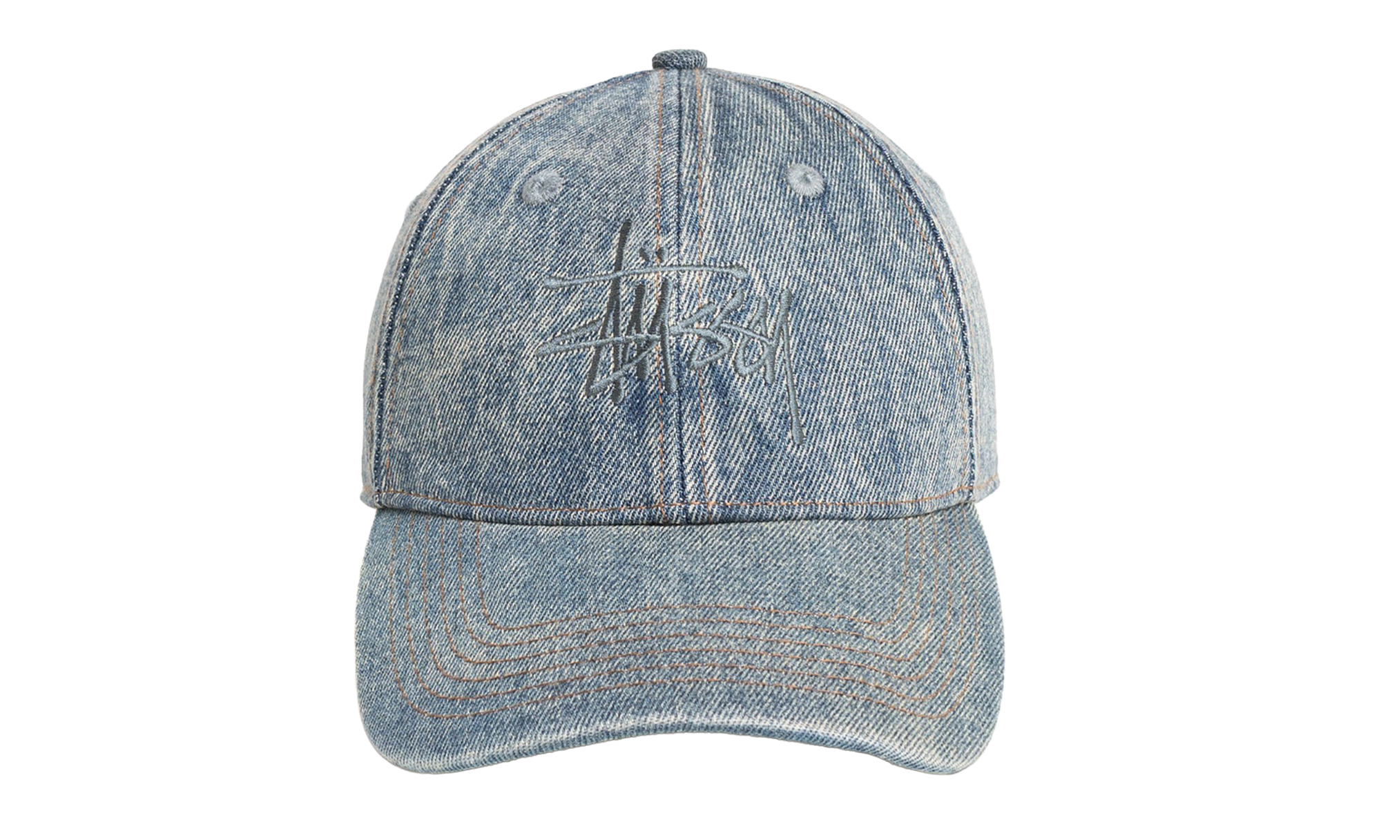 LOW PROFILE DENIM STRAPBACK "Indigo Stone Wash" STUS407
