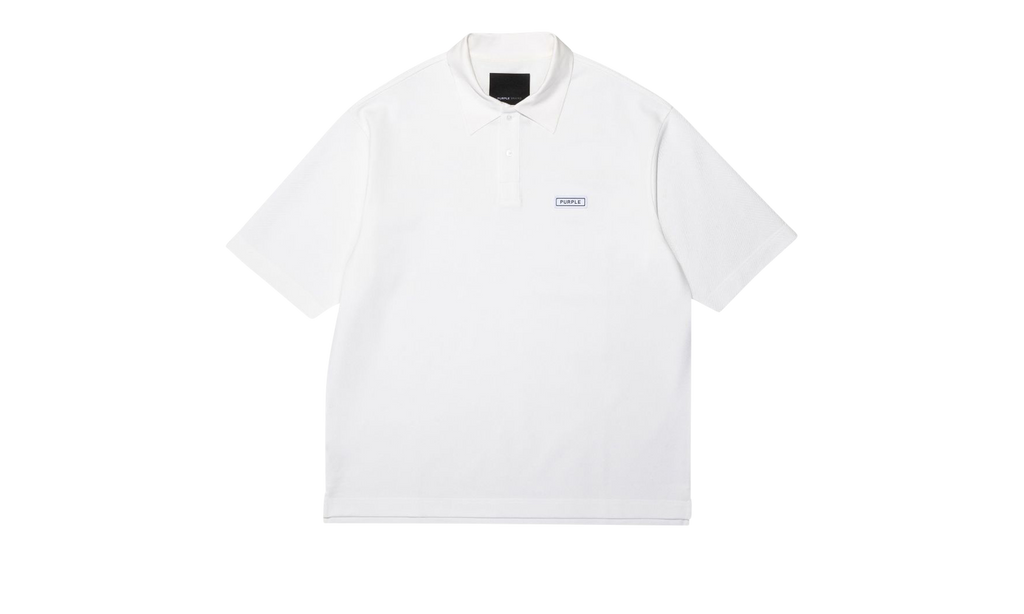 PIQUE OVERSIZED POLO "White" P124 MPWO423
