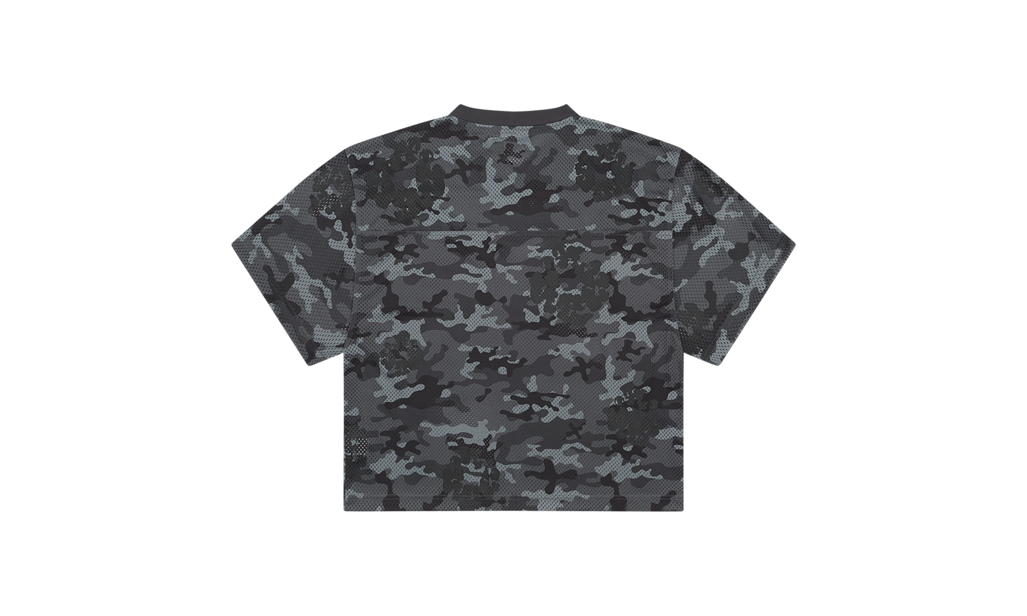 Camo Cotton Wreath Mesh Football Top "Black" DT170