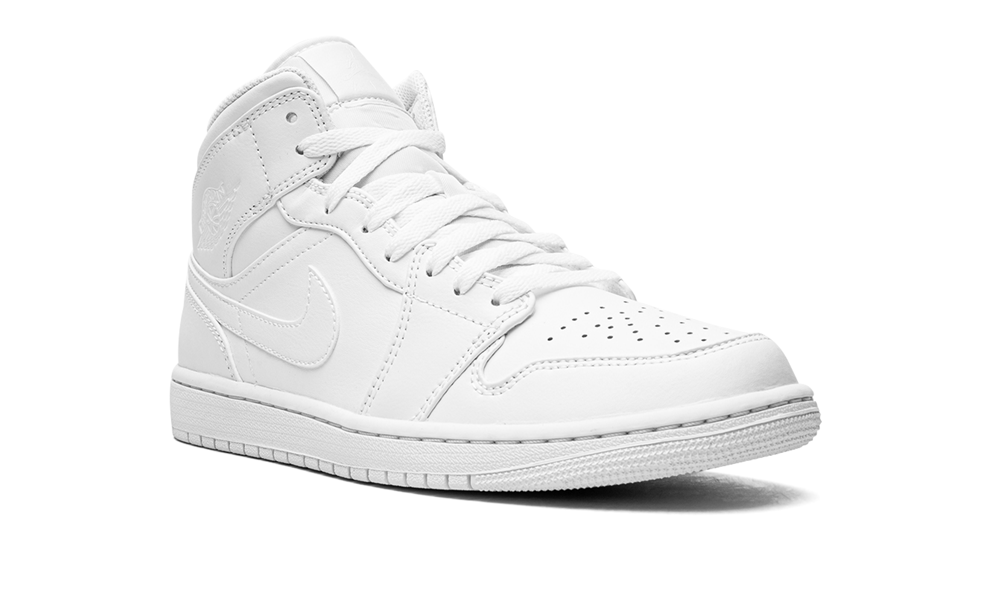 Air Jordan 1 Mid "Triple White" 554724 130