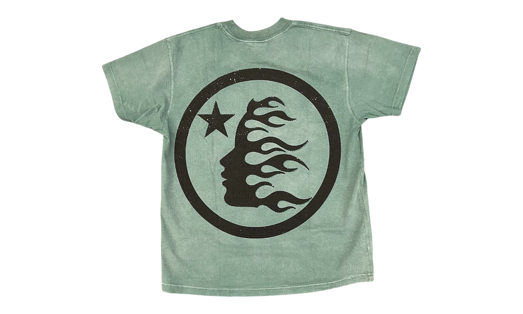 Classic Logo Rhinestones T-Shirt "Green" HSR284