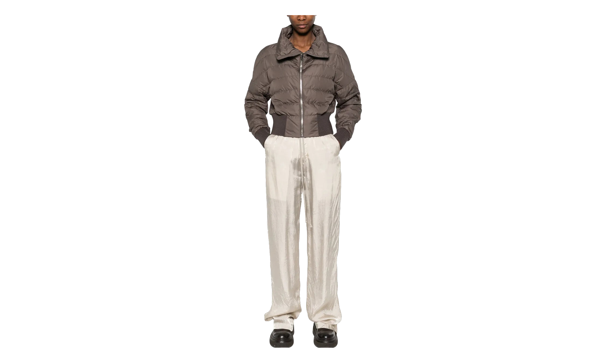 Rick Owens Woven Cyclopic Jacket WMNS "Dark Dust" MON44