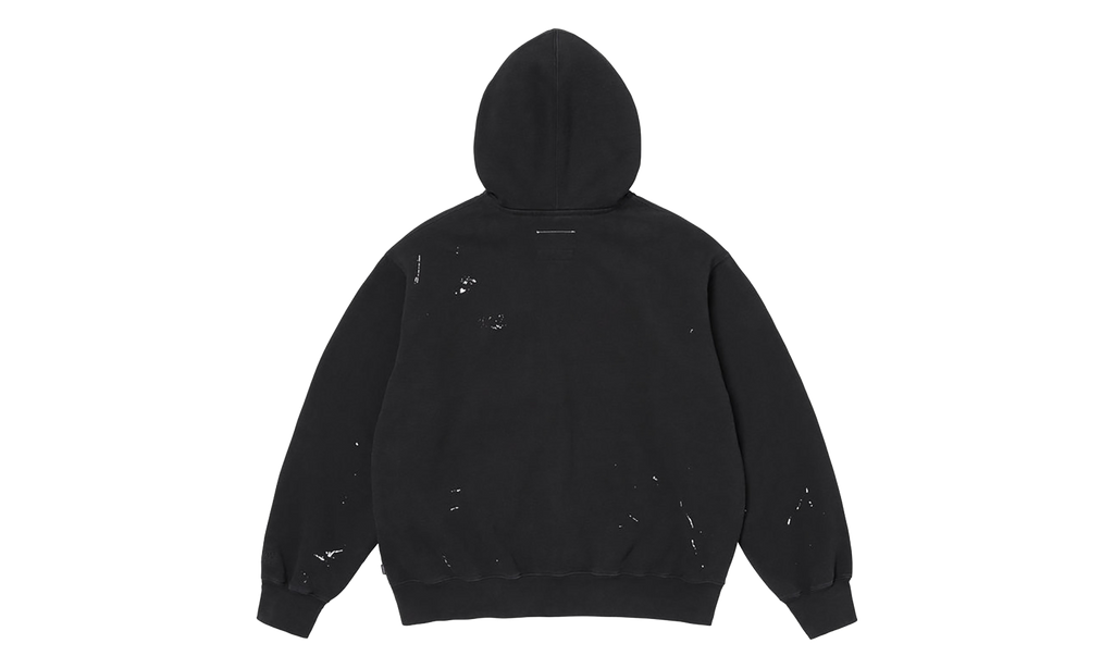 MM6 Maison Margiela Box Logo Zip Up Sweatshirt "SS26 - Black" SU27169